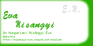 eva misangyi business card