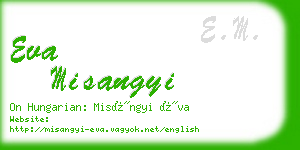 eva misangyi business card